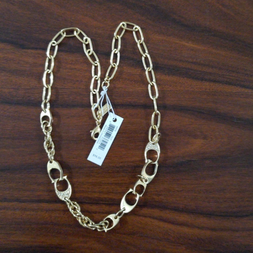 Coach Swarovski C's necklace
